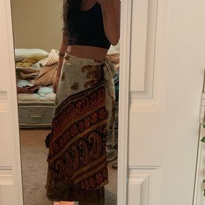 Earthbound wrap skirt